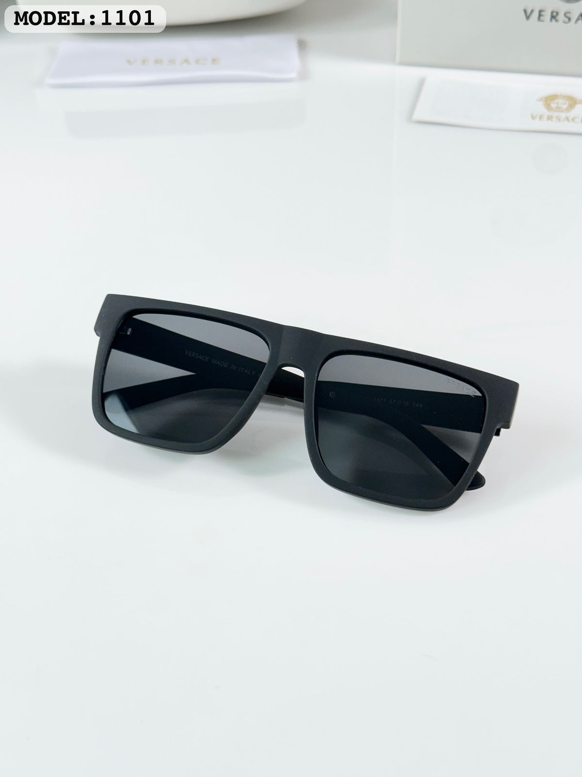 Versace 1101 Matte Black Sunglass