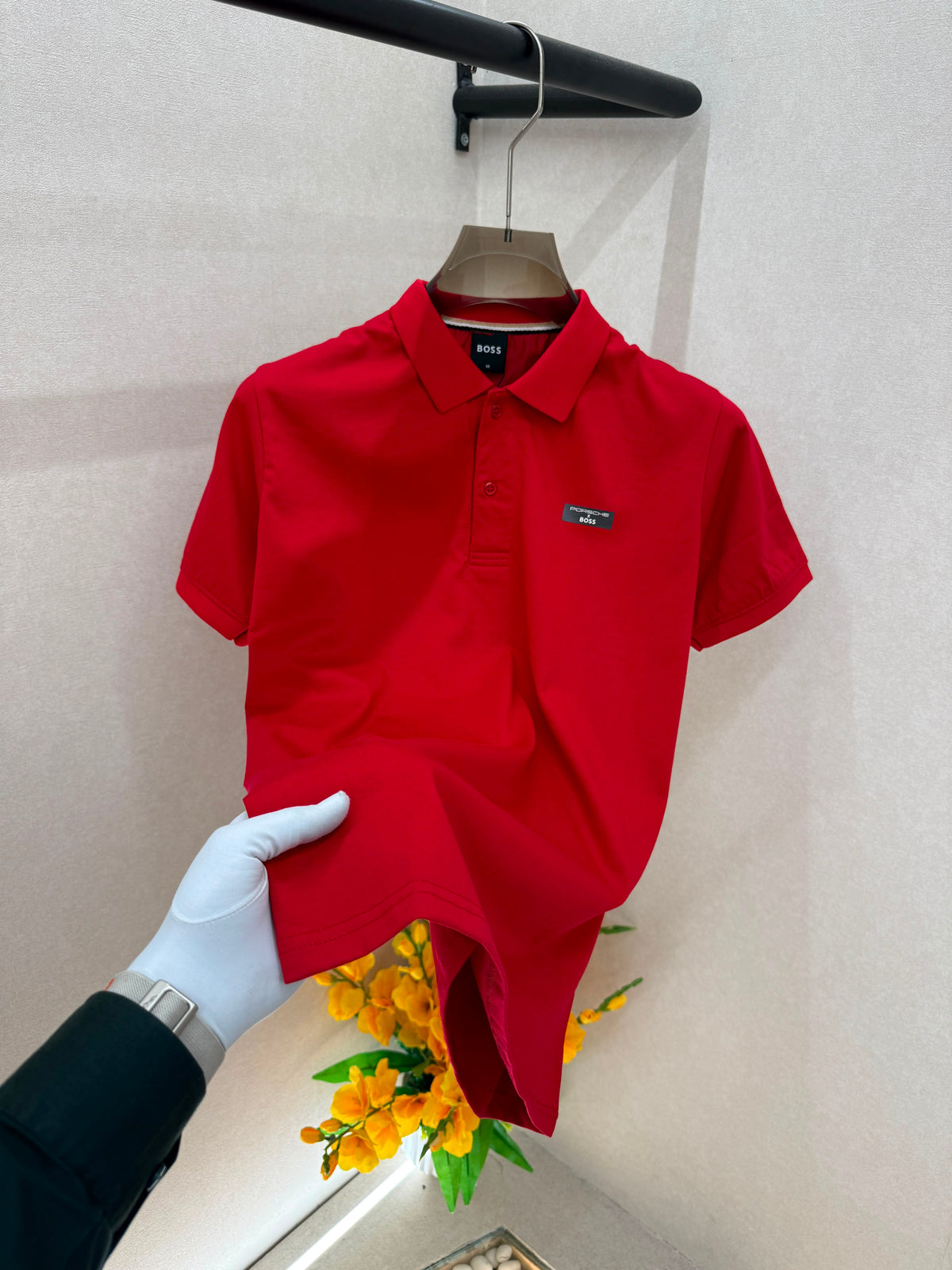 BOSS Premium Polo Neck T-Shirt with Brand Box – Soft Matty Cotton