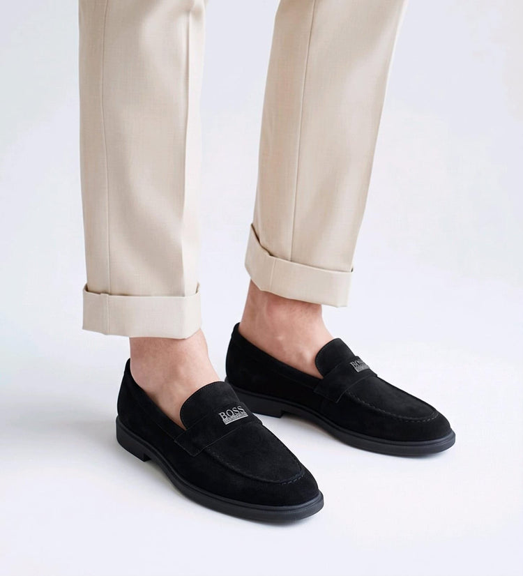 BOSS Formal Loafers for Men – Premium Suede Leather