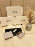 Michael Kors Premium Leather Wallet Combo With Original Brand Box
