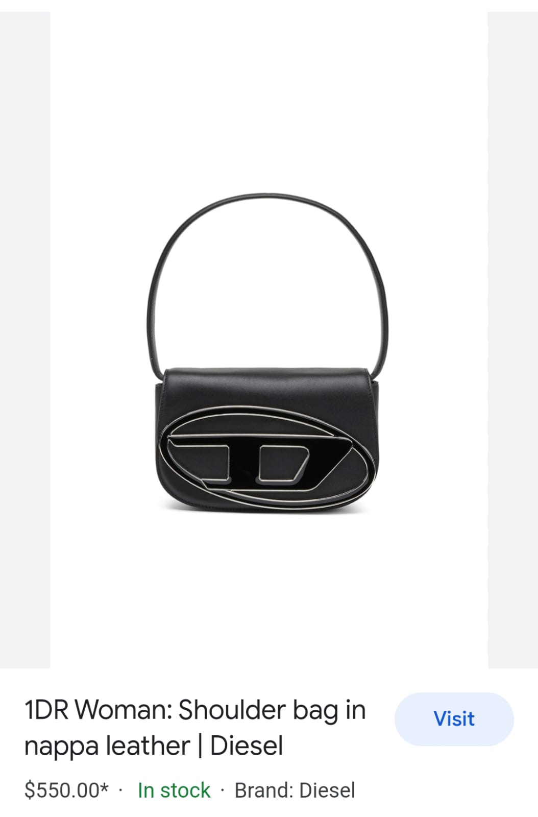 Diesel 1DR Iconic Shoulder Bag for Women – Premium Shoulder Bag with Box & Dust Bag