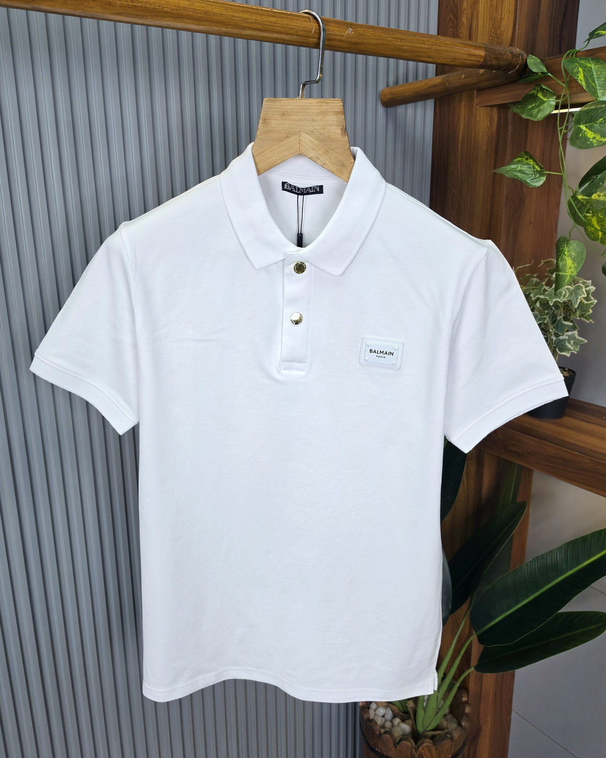 BALMAIN Premium Polo T-Shirt for Men – 260 GSM Cotton Mattie Product Code: T14