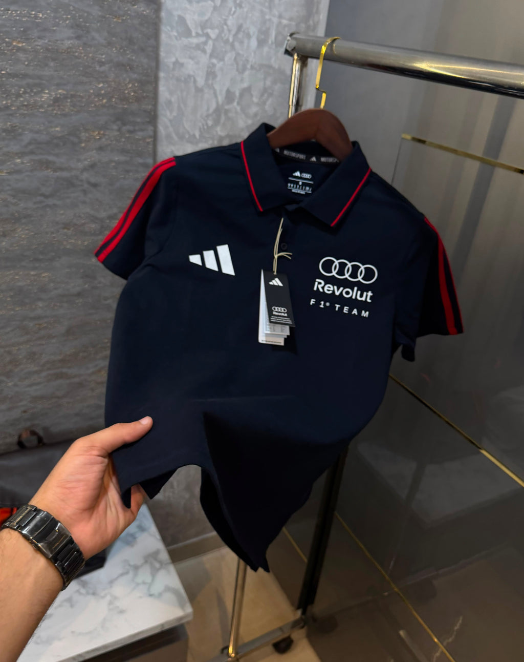 Audi x Adidas Motorsport Revolut F1 Team Polo T-Shirt