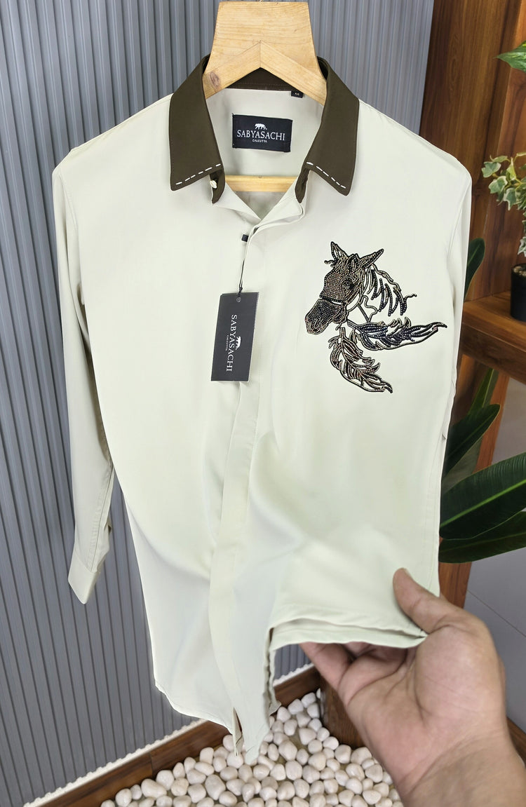 SABYASACHI Premium Shirt for Men – Slim Fit Cotton. Product Code: T01
