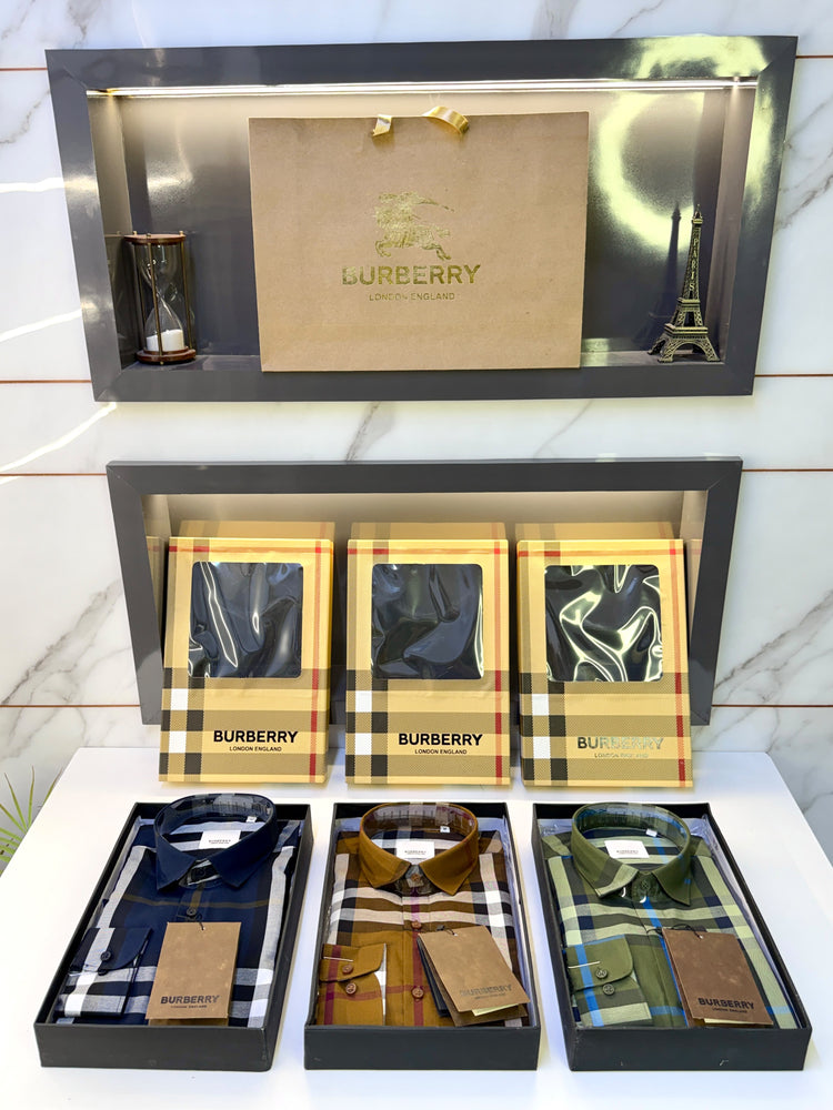 Burberry Checks Premium Shirt for Men – Standard Fit with Brand Box  Product Code: 3661