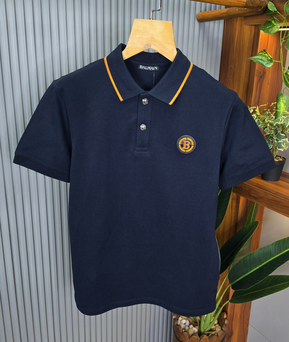 BALMAIN Premium Polo T-Shirt for Men – 260 GSM Cotton Mattie Product Code: T14