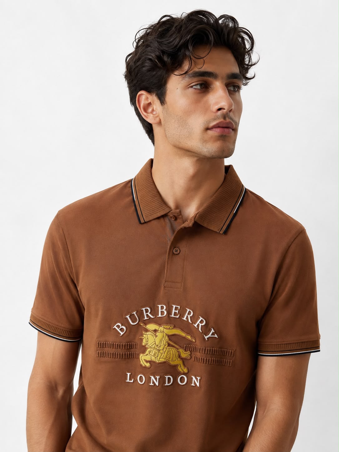 Premium Burberry Imported Polo T-Shirt – Cotton Lycra Store Article