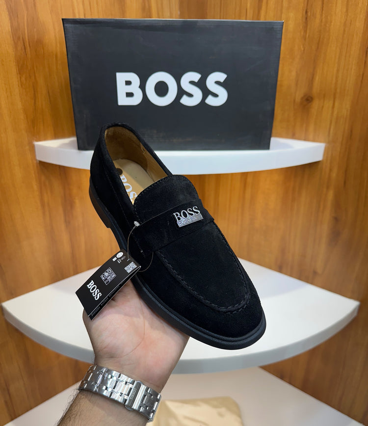 BOSS Formal Loafers for Men – Premium Suede Leather