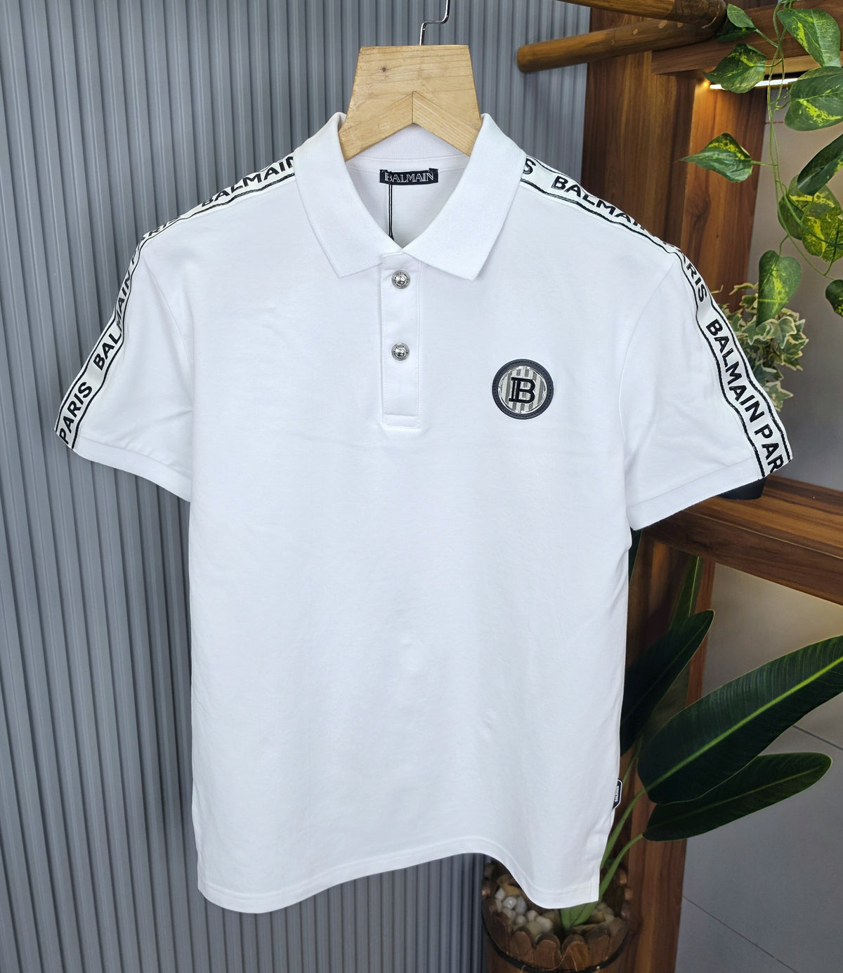 BALMAIN Premium Polo T-Shirt for Men – 260 GSM Cotton Mattie Product Code: T14