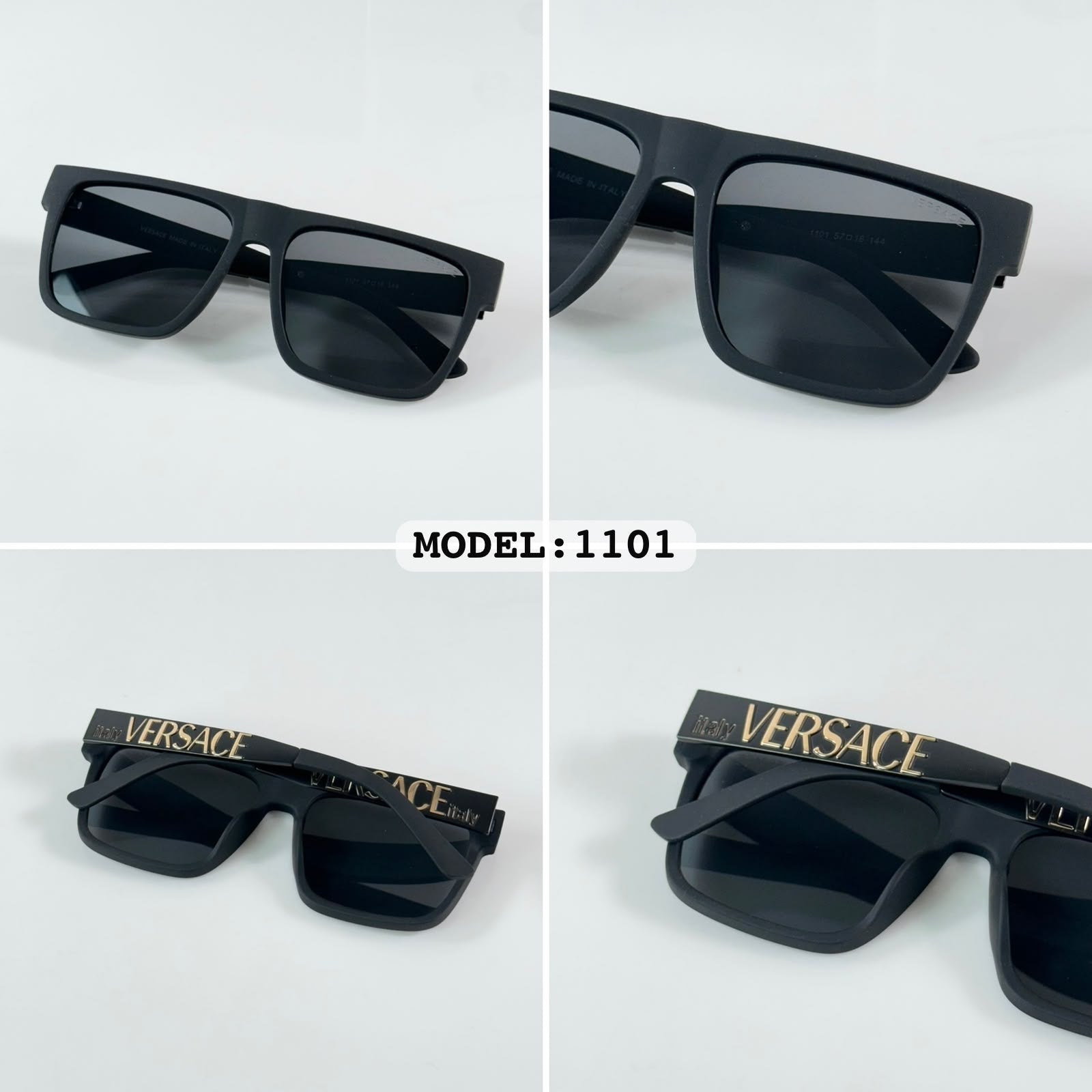 Versace 1101 Matte Black Sunglass