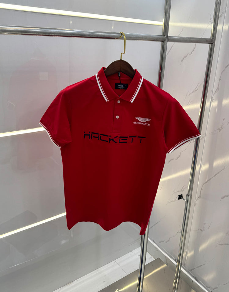 Hackett Premium Classic Polo T-Shirt for Men – Cotton Lycra