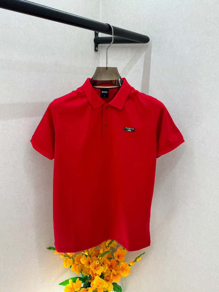 BOSS Premium Polo Neck T-Shirt with Brand Box – Soft Matty Cotton